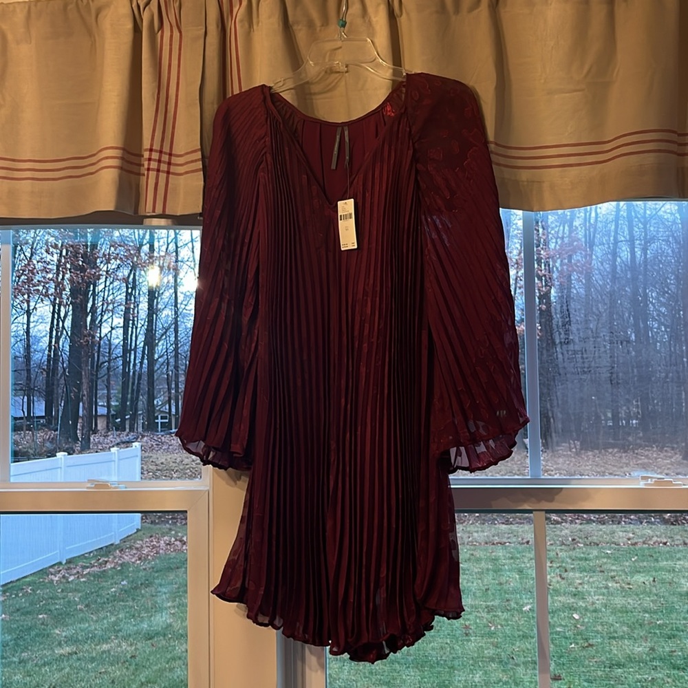 Brand new with tags, Anthropology tunic, pleated body and sleeves, XS